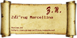 Zárug Marcellina névjegykártya